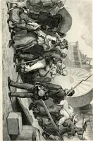 An illustration from My story of the war : a woman's narrative of four years personal experience as nurse in the Union Army : and in relief work at home, in hospitals, camps, and at the front, during the war of the rebellion : with anecdotes, pathetic incidents, and thrilling reminiscences portraying the lights and shadows of hospital life and the sanitary services of the war (1890)