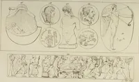 Picture 49 of 223 from Mythologische Gallerie; eine Sammlung von mehr als 750 antiken Denkmälern, Statuen, geschnittenen Steinen, Münzen und Gemälden, auf den 191 Original-Kupferblättern der französischen Ausg (1848), leaf 102