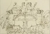 Picture 53 of 223 from Mythologische Gallerie; eine Sammlung von mehr als 750 antiken Denkmälern, Statuen, geschnittenen Steinen, Münzen und Gemälden, auf den 191 Original-Kupferblättern der französischen Ausg (1848), leaf 108