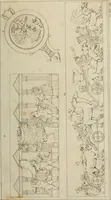 An illustration from Mythologische Gallerie; eine Sammlung von mehr als 750 antiken Denkmälern, Statuen, geschnittenen Steinen, Münzen und Gemälden, auf den 191 Original-Kupferblättern der französischen Ausg (1848)
