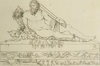 Picture 88 of 223 from Mythologische Gallerie; eine Sammlung von mehr als 750 antiken Denkmälern, Statuen, geschnittenen Steinen, Münzen und Gemälden, auf den 191 Original-Kupferblättern der französischen Ausg (1848), leaf 160