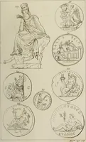 Picture 92 of 223 from Mythologische Gallerie; eine Sammlung von mehr als 750 antiken Denkmälern, Statuen, geschnittenen Steinen, Münzen und Gemälden, auf den 191 Original-Kupferblättern der französischen Ausg (1848), leaf 168