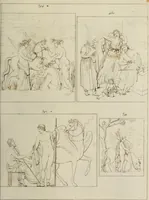 An illustration from Mythologische Gallerie; eine Sammlung von mehr als 750 antiken Denkmälern, Statuen, geschnittenen Steinen, Münzen und Gemälden, auf den 191 Original-Kupferblättern der französischen Ausg (1848)