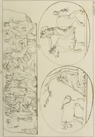 An illustration from Mythologische Gallerie; eine Sammlung von mehr als 750 antiken Denkmälern, Statuen, geschnittenen Steinen, Münzen und Gemälden, auf den 191 Original-Kupferblättern der französischen Ausg (1848)