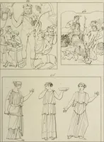 Picture 137 of 223 from Mythologische Gallerie; eine Sammlung von mehr als 750 antiken Denkmälern, Statuen, geschnittenen Steinen, Münzen und Gemälden, auf den 191 Original-Kupferblättern der französischen Ausg (1848), leaf 244