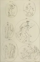 Picture 143 of 223 from Mythologische Gallerie; eine Sammlung von mehr als 750 antiken Denkmälern, Statuen, geschnittenen Steinen, Münzen und Gemälden, auf den 191 Original-Kupferblättern der französischen Ausg (1848), leaf 254