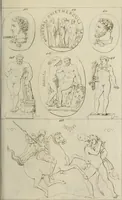 An illustration from Mythologische Gallerie; eine Sammlung von mehr als 750 antiken Denkmälern, Statuen, geschnittenen Steinen, Münzen und Gemälden, auf den 191 Original-Kupferblättern der französischen Ausg (1848)