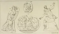 Picture 171 of 223 from Mythologische Gallerie; eine Sammlung von mehr als 750 antiken Denkmälern, Statuen, geschnittenen Steinen, Münzen und Gemälden, auf den 191 Original-Kupferblättern der französischen Ausg (1848), leaf 304
