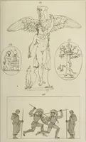 Picture 173 of 223 from Mythologische Gallerie; eine Sammlung von mehr als 750 antiken Denkmälern, Statuen, geschnittenen Steinen, Münzen und Gemälden, auf den 191 Original-Kupferblättern der französischen Ausg (1848), leaf 308