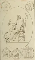Picture 10 of 223 from Mythologische Gallerie; eine Sammlung von mehr als 750 antiken Denkmälern, Statuen, geschnittenen Steinen, Münzen und Gemälden, auf den 191 Original-Kupferblättern der französischen Ausg (1848), leaf 32