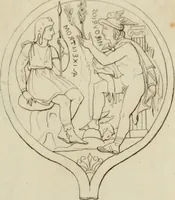 Picture 180 of 223 from Mythologische Gallerie; eine Sammlung von mehr als 750 antiken Denkmälern, Statuen, geschnittenen Steinen, Münzen und Gemälden, auf den 191 Original-Kupferblättern der französischen Ausg (1848), leaf 320