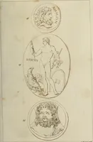 Picture 11 of 223 from Mythologische Gallerie; eine Sammlung von mehr als 750 antiken Denkmälern, Statuen, geschnittenen Steinen, Münzen und Gemälden, auf den 191 Original-Kupferblättern der französischen Ausg (1848), leaf 34