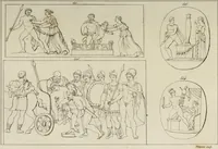 Picture 194 of 223 from Mythologische Gallerie; eine Sammlung von mehr als 750 antiken Denkmälern, Statuen, geschnittenen Steinen, Münzen und Gemälden, auf den 191 Original-Kupferblättern der französischen Ausg (1848), leaf 344
