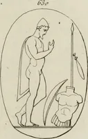 Picture 205 of 223 from Mythologische Gallerie; eine Sammlung von mehr als 750 antiken Denkmälern, Statuen, geschnittenen Steinen, Münzen und Gemälden, auf den 191 Original-Kupferblättern der französischen Ausg (1848), leaf 364