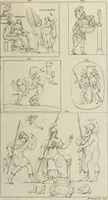 An illustration from Mythologische Gallerie; eine Sammlung von mehr als 750 antiken Denkmälern, Statuen, geschnittenen Steinen, Münzen und Gemälden, auf den 191 Original-Kupferblättern der französischen Ausg (1848)