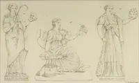 Picture 22 of 223 from Mythologische Gallerie; eine Sammlung von mehr als 750 antiken Denkmälern, Statuen, geschnittenen Steinen, Münzen und Gemälden, auf den 191 Original-Kupferblättern der französischen Ausg (1848), leaf 56