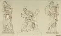 Picture 23 of 223 from Mythologische Gallerie; eine Sammlung von mehr als 750 antiken Denkmälern, Statuen, geschnittenen Steinen, Münzen und Gemälden, auf den 191 Original-Kupferblättern der französischen Ausg (1848), leaf 58