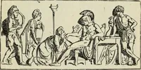 An illustration from The mythology of Greece and Rome : with special references to its use in art (1900)