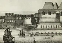 Picture 10 of 71 from Naauwkeurige beschryvinge van Malabar en Choromandel, der zelver aangrenzende ryken, en het machtige eyland Ceylon : nevens een omstandige en grondigh doorzochte ontdekking en wederlegginge van de afgoderye der Oost-Indische heydenen ... (1672), leaf 104