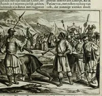 An illustration from Naauwkeurige beschryvinge van Malabar en Choromandel, der zelver aangrenzende ryken, en het machtige eyland Ceylon : nevens een omstandige en grondigh doorzochte ontdekking en wederlegginge van de afgoderye der Oost-Indische heydenen ... (1672)