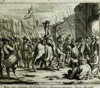 Picture 18 of 71 from Naauwkeurige beschryvinge van Malabar en Choromandel, der zelver aangrenzende ryken, en het machtige eyland Ceylon : nevens een omstandige en grondigh doorzochte ontdekking en wederlegginge van de afgoderye der Oost-Indische heydenen ... (1672), leaf 169