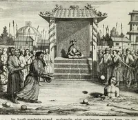 Picture 28 of 71 from Naauwkeurige beschryvinge van Malabar en Choromandel, der zelver aangrenzende ryken, en het machtige eyland Ceylon : nevens een omstandige en grondigh doorzochte ontdekking en wederlegginge van de afgoderye der Oost-Indische heydenen ... (1672), leaf 298