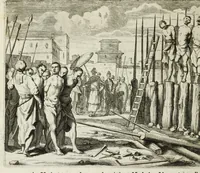 Picture 33 of 71 from Naauwkeurige beschryvinge van Malabar en Choromandel, der zelver aangrenzende ryken, en het machtige eyland Ceylon : nevens een omstandige en grondigh doorzochte ontdekking en wederlegginge van de afgoderye der Oost-Indische heydenen ... (1672), leaf 354