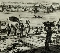 Picture 7 of 71 from Naauwkeurige beschryvinge van Malabar en Choromandel, der zelver aangrenzende ryken, en het machtige eyland Ceylon : nevens een omstandige en grondigh doorzochte ontdekking en wederlegginge van de afgoderye der Oost-Indische heydenen ... (1672), leaf 43