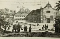 Picture 45 of 71 from Naauwkeurige beschryvinge van Malabar en Choromandel, der zelver aangrenzende ryken, en het machtige eyland Ceylon : nevens een omstandige en grondigh doorzochte ontdekking en wederlegginge van de afgoderye der Oost-Indische heydenen ... (1672), leaf 506