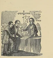An illustration from Nakcokv es kerretv enhvtecskv = Muskokee or Creek first reader (1882)
