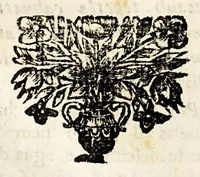 An illustration from Narracion de la maravillosa aparicion, que hizo el arcangel S. Miguela Diego Lazaro de S. Francisco, : indio feligres del pueblo de S. Bernardo, de la jurisdicion de Santa Maria Nativitas. Fundacion del Santuario, que llaman S. Miguel del Milagro; de la fuente milagrosa, que debaxo de vna peña mostrò el principe de los angeles; de los milagros, que ha hecho el agua bendita, y el barro amasado de dicha fuente en los que con fè, y devocion han usado de ellos para remedio de sus males. (1692)