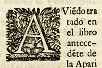 An illustration from Narracion de la maravillosa aparicion, que hizo el arcangel S. Miguela Diego Lazaro de S. Francisco, : indio feligres del pueblo de S. Bernardo, de la jurisdicion de Santa Maria Nativitas. Fundacion del Santuario, que llaman S. Miguel del Milagro; de la fuente milagrosa, que debaxo de vna peña mostrò el principe de los angeles; de los milagros, que ha hecho el agua bendita, y el barro amasado de dicha fuente en los que con fè, y devocion han usado de ellos para remedio de sus males. (1692)