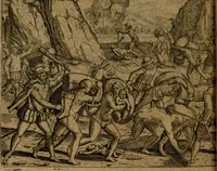 Picture 20 of 26 from Narratio regionum indicarum per Hispanos quosdam devastatarum verissima (1614), leaf 61