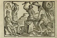 An illustration from Natalis Comitis Mythologiae, siue, Explicationis fabularum libri decem; in quibvs omnia prope naturalis et moralis philosophiae dogmata in veterum fabulis contenta fuisse perspicuè demonstratur (1616)