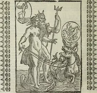 An illustration from Natalis Comitis Mythologiae, siue, Explicationis fabularum libri decem; in quibvs omnia prope naturalis et moralis philosophiae dogmata in veterum fabulis contenta fuisse perspicuè demonstratur (1616)