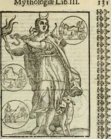 Picture 41 of 149 from Natalis Comitis Mythologiae, siue, Explicationis fabularum libri decem; in quibvs omnia prope naturalis et moralis philosophiae dogmata in veterum fabulis contenta fuisse perspicuè demonstratur (1616), leaf 180