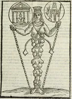 Picture 45 of 149 from Natalis Comitis Mythologiae, siue, Explicationis fabularum libri decem; in quibvs omnia prope naturalis et moralis philosophiae dogmata in veterum fabulis contenta fuisse perspicuè demonstratur (1616), leaf 190