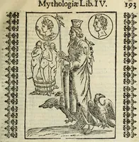 An illustration from Natalis Comitis Mythologiae, siue, Explicationis fabularum libri decem; in quibvs omnia prope naturalis et moralis philosophiae dogmata in veterum fabulis contenta fuisse perspicuè demonstratur (1616)