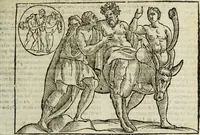 Picture 84 of 149 from Natalis Comitis Mythologiae, siue, Explicationis fabularum libri decem; in quibvs omnia prope naturalis et moralis philosophiae dogmata in veterum fabulis contenta fuisse perspicuè demonstratur (1616), leaf 300