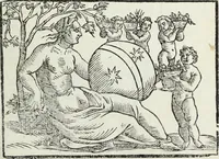 An illustration from Natalis Comitis Mythologiae, siue, Explicationis fabularum libri decem; in quibvs omnia prope naturalis et moralis philosophiae dogmata in veterum fabulis contenta fuisse perspicuè demonstratur (1616)