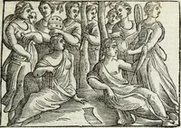 An illustration from Natalis Comitis Mythologiae, siue, Explicationis fabularum libri decem; in quibvs omnia prope naturalis et moralis philosophiae dogmata in veterum fabulis contenta fuisse perspicuè demonstratur (1616)