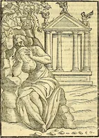 An illustration from Natalis Comitis Mythologiae sive Explicationis fabvlarvm libri decem, in qvibvs omnia prope natvralis et moralis philosophiæ dogmata in veterum fabulis contenta fuisse perspicuè demonstratur (1616)
