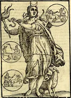 An illustration from Natalis Comitis Mythologiae sive Explicationis fabvlarvm libri decem, in qvibvs omnia prope natvralis et moralis philosophiæ dogmata in veterum fabulis contenta fuisse perspicuè demonstratur (1616)