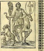 An illustration from Natalis Comitis Mythologiae sive Explicationis fabvlarvm libri decem, in qvibvs omnia prope natvralis et moralis philosophiæ dogmata in veterum fabulis contenta fuisse perspicuè demonstratur (1616)