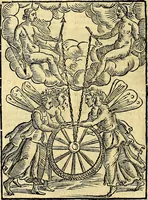 An illustration from Natalis Comitis Mythologiae sive Explicationis fabvlarvm libri decem, in qvibvs omnia prope natvralis et moralis philosophiæ dogmata in veterum fabulis contenta fuisse perspicuè demonstratur (1616)