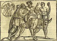 An illustration from Natalis Comitis Mythologiae sive Explicationis fabvlarvm libri decem, in qvibvs omnia prope natvralis et moralis philosophiæ dogmata in veterum fabulis contenta fuisse perspicuè demonstratur (1616)