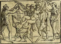 An illustration from Natalis Comitis Mythologiae sive Explicationis fabvlarvm libri decem, in qvibvs omnia prope natvralis et moralis philosophiæ dogmata in veterum fabulis contenta fuisse perspicuè demonstratur (1616)