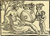 Picture 87 of 125 from Natalis Comitis Mythologiae sive Explicationis fabvlarvm libri decem, in qvibvs omnia prope natvralis et moralis philosophiæ dogmata in veterum fabulis contenta fuisse perspicuè demonstratur (1616), leaf 342