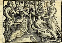 An illustration from Natalis Comitis Mythologiae sive Explicationis fabvlarvm libri decem, in qvibvs omnia prope natvralis et moralis philosophiæ dogmata in veterum fabulis contenta fuisse perspicuè demonstratur (1616)