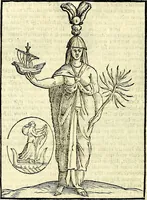 An illustration from Natalis Comitis Mythologiae sive Explicationis fabvlarvm libri decem, in qvibvs omnia prope natvralis et moralis philosophiæ dogmata in veterum fabulis contenta fuisse perspicuè demonstratur (1616)